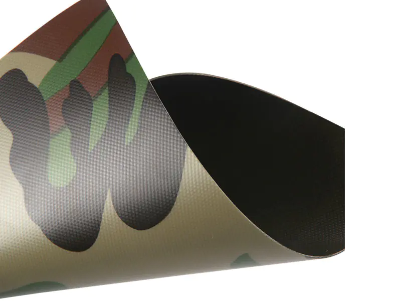 0,52 mm 650GSM 1000D23X23 Camouflage lufttæt PVC oppustelig bådstof